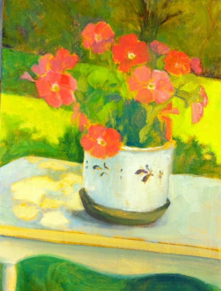 PINK PETUNIAS by Jane Wallor Collins