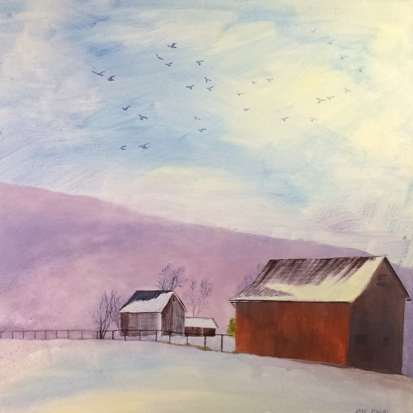 SNOWY BARNS by Jane Wallor Collins