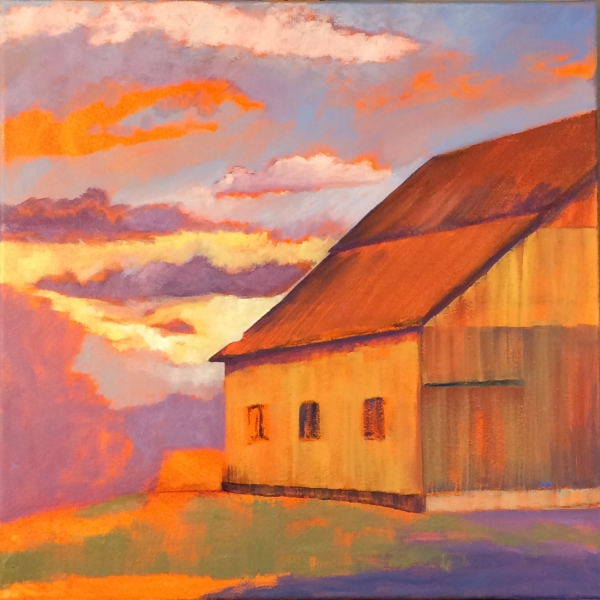BARN AT SUNRISE by Jane Wallor Collins