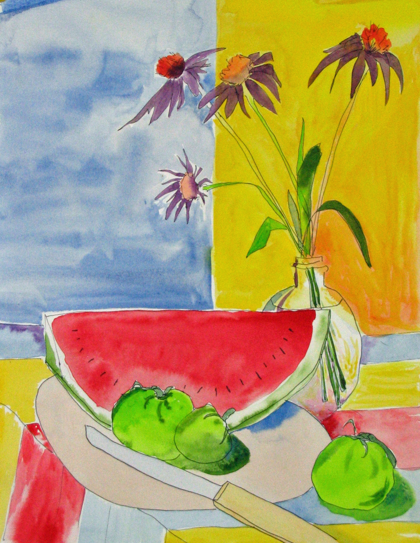 STILL LIFE WITH WATERMELON by Jane Wallor Collins