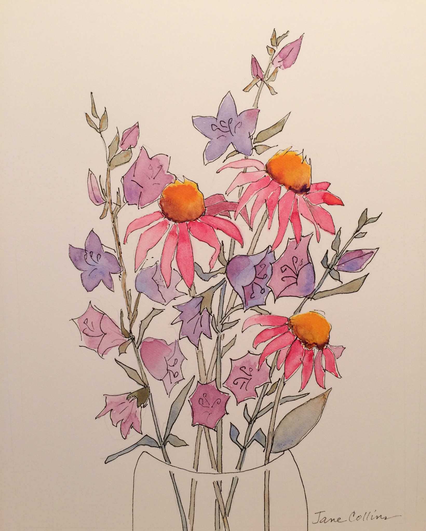 CAMPANULA BOUQUET by Jane Wallor Collins