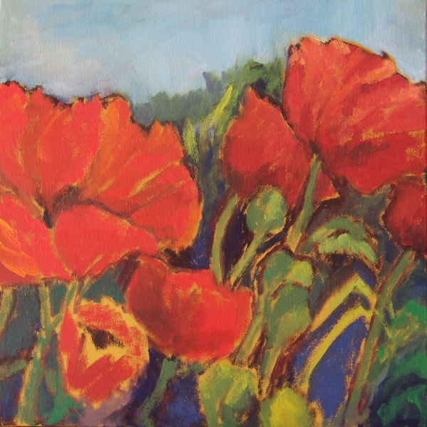 POPPIES, RED by Jane Wallor Collins