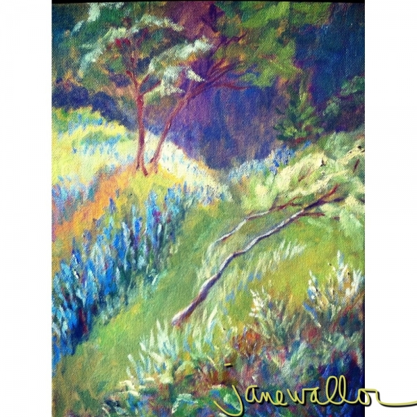 PALMER ROAD LUPINES by Jane Wallor Collins