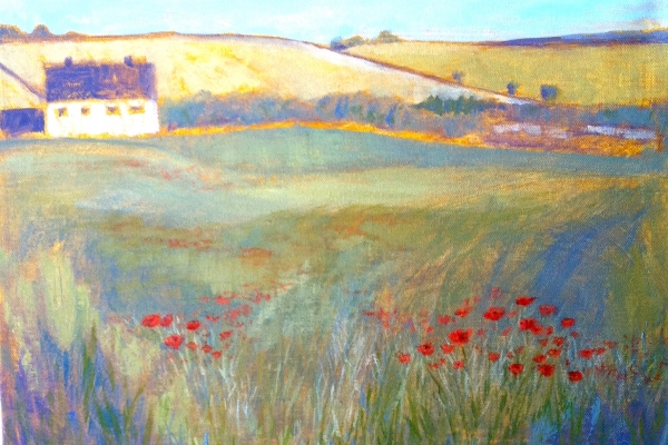 HAYFIELDS, PROVENCE by Jane Wallor Collins