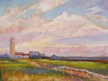 LIGHTHOUSE AT TRURO, MASSACHUSETTS by Jane Wallor Collins